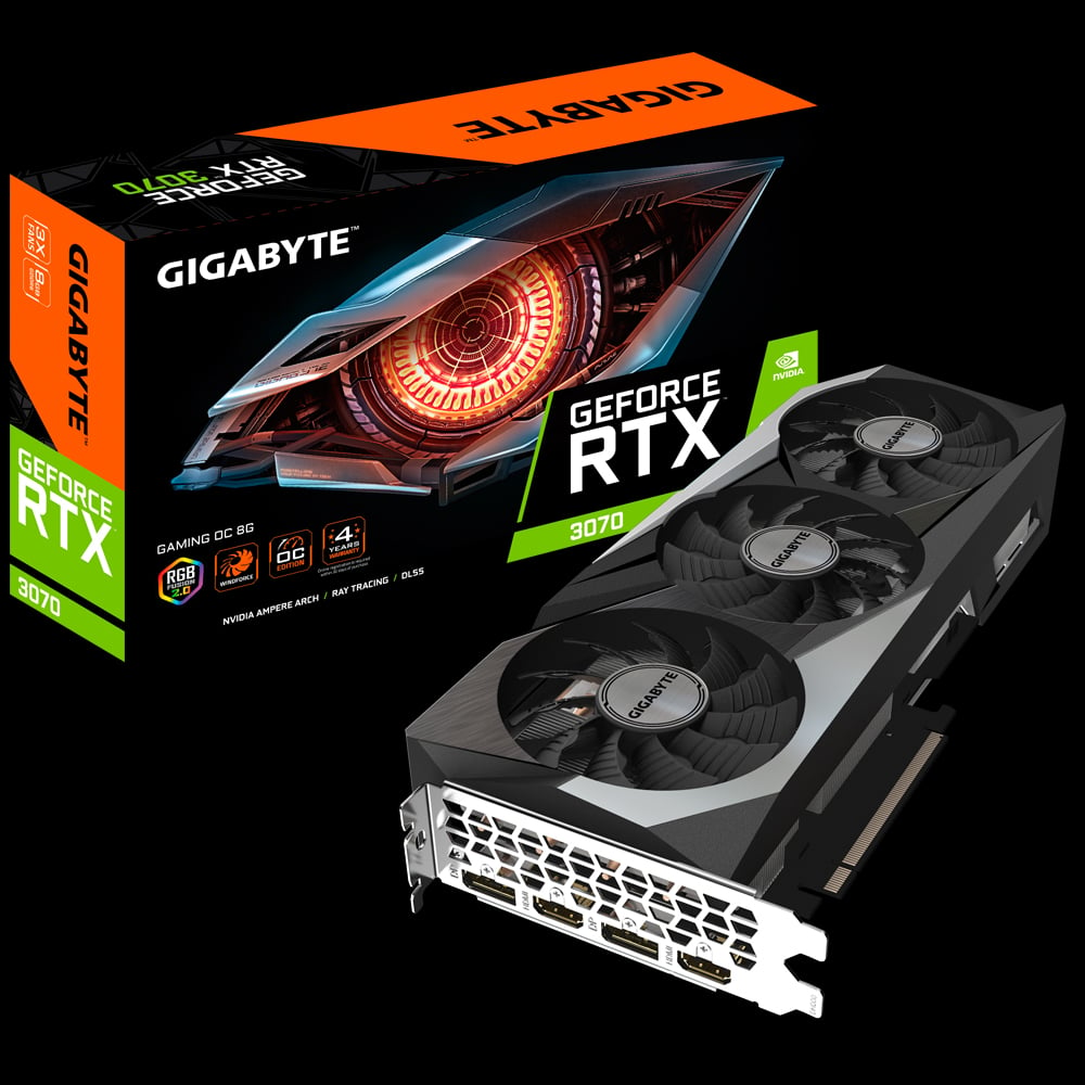 GIGABYTE Gaming OC GeForce RTX 3070 8GB GDDR6 PCI Express 4.0 ATX Video  Card GV-N3070GAMING OC-8GD (rev. 2.0) (LHR)